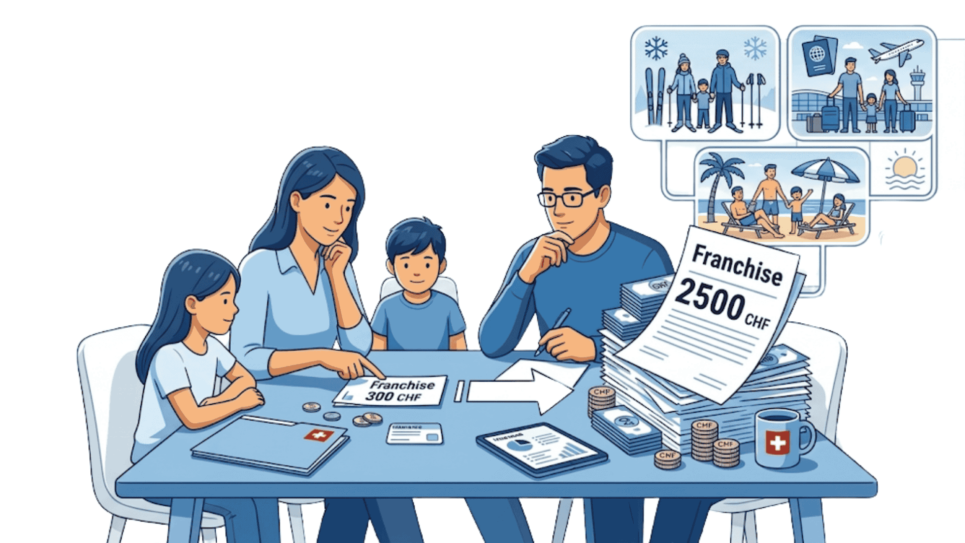 Franchise Krankenkasse Schweiz berechnen