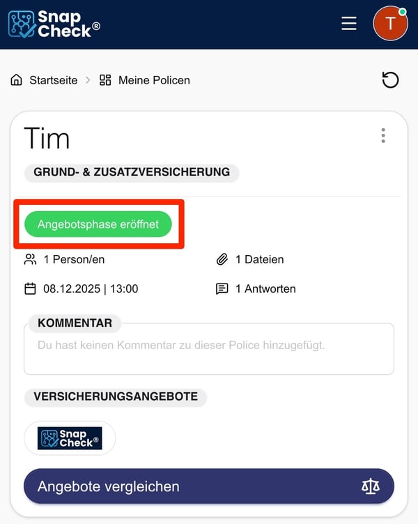angebotsphase stoppen